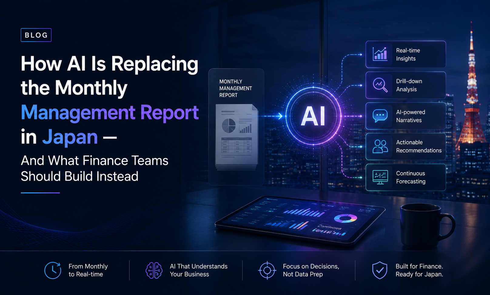 You are currently viewing How AI Is Replacing the Monthly Management Report in Japan and What Finance Teams Should Build Instead