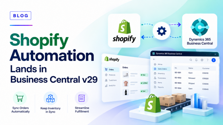 Shopify Automation Lands in Business Central v29